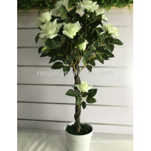3ft artificial white rose tree for indoor and outdoor use